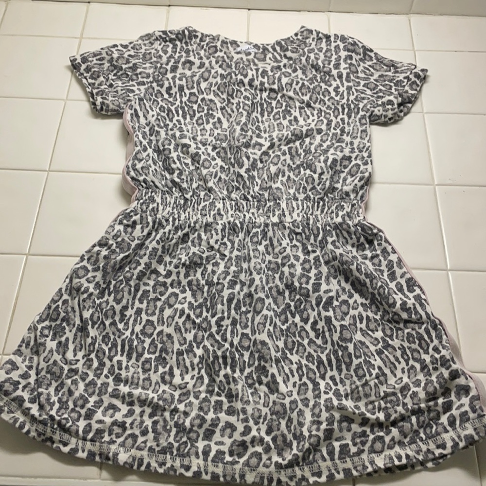 🖤🤍Girls Splendid leopard🖤🤍 print short sleeve dress size 6x🖤🤍